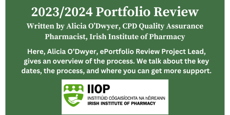 2023 2024 EPortfolio Review Irish Pharmacy News   Black Dark Professional Static Announcement General News Twitter Post1 750x375 